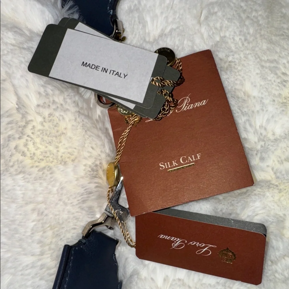 Loro Piana Genuine Silk Calfskin Leather Reversible Bag/Belt Strap, $960 MSRP